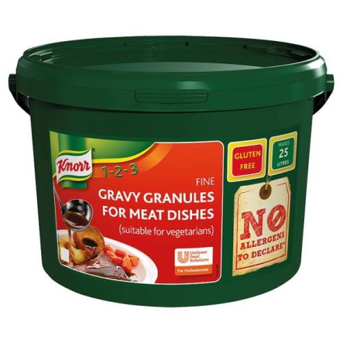 Knorr Gluten Free Gravy Granules for Meat Dishes 25 Litre Tub